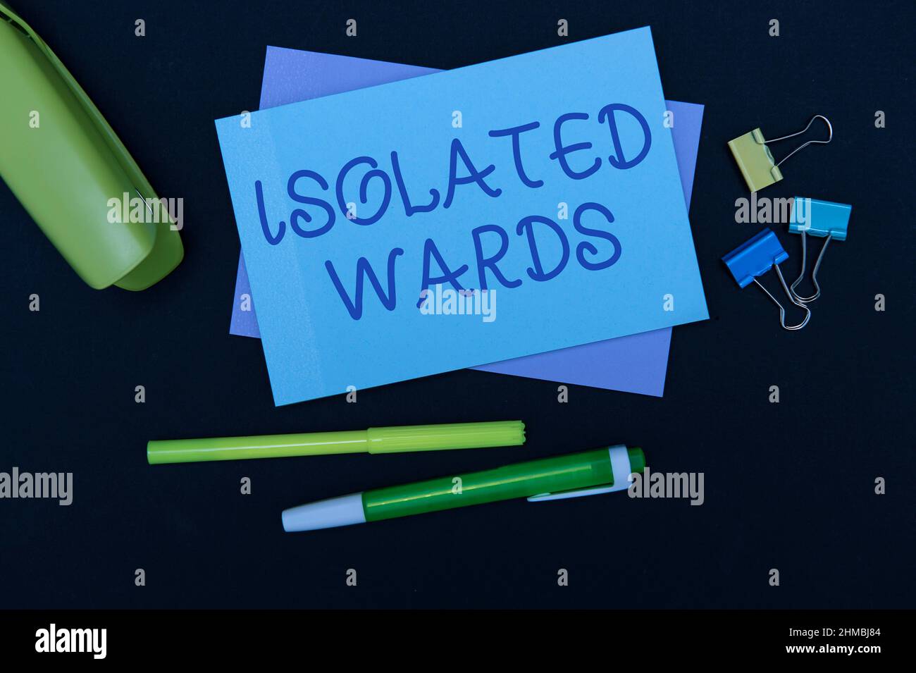 Inspiration showing sign Isolated Wards. Word Written on far away from