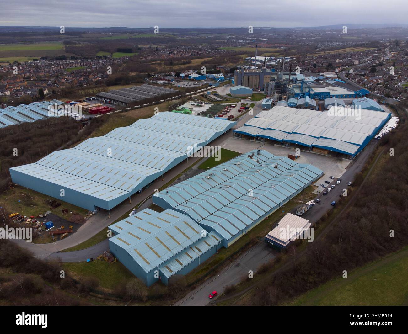 Ardagh Glass factory, Burton Road, Monk Bretton, Barnsley, South Yorkshire, England. Stock Photo