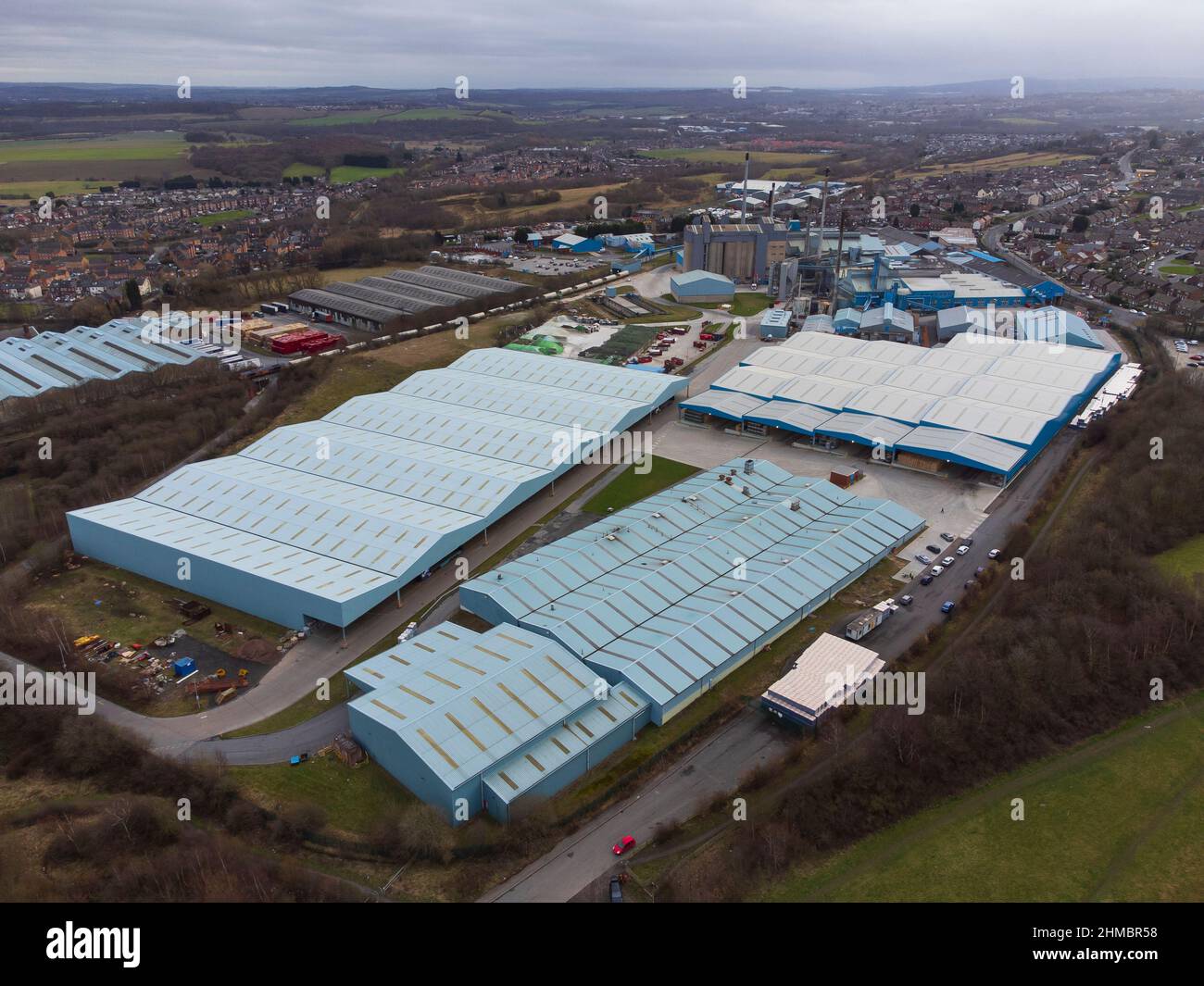 Ardagh Glass factory, Burton Road, Monk Bretton, Barnsley, South Yorkshire, England. Stock Photo