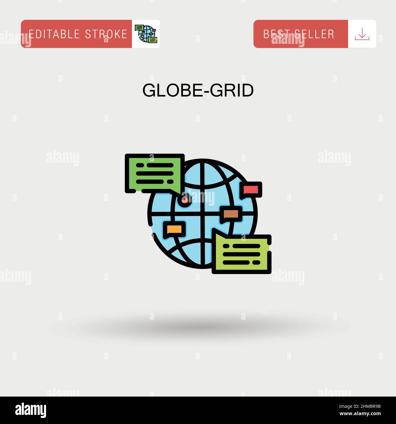 Simple grid map hi-res stock photography and images - Alamy