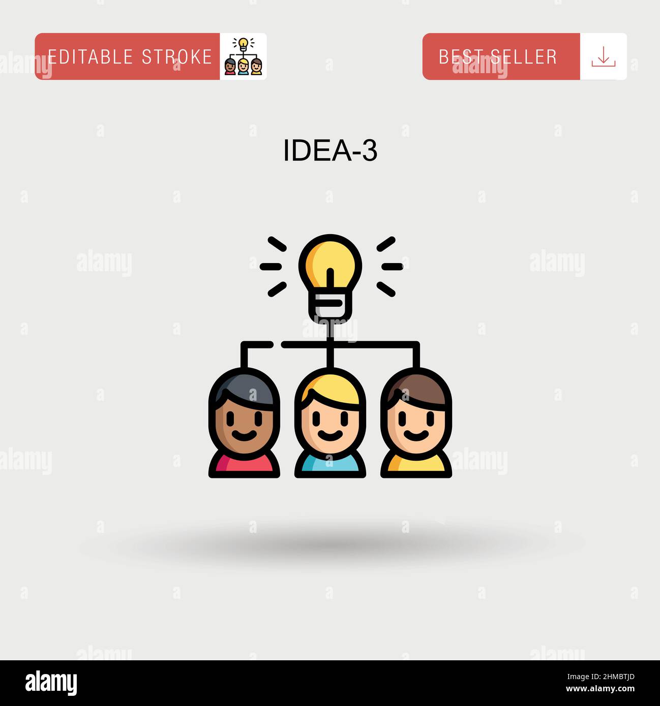 Idea-3 Simple vector icon Stock Vector Image & Art - Alamy