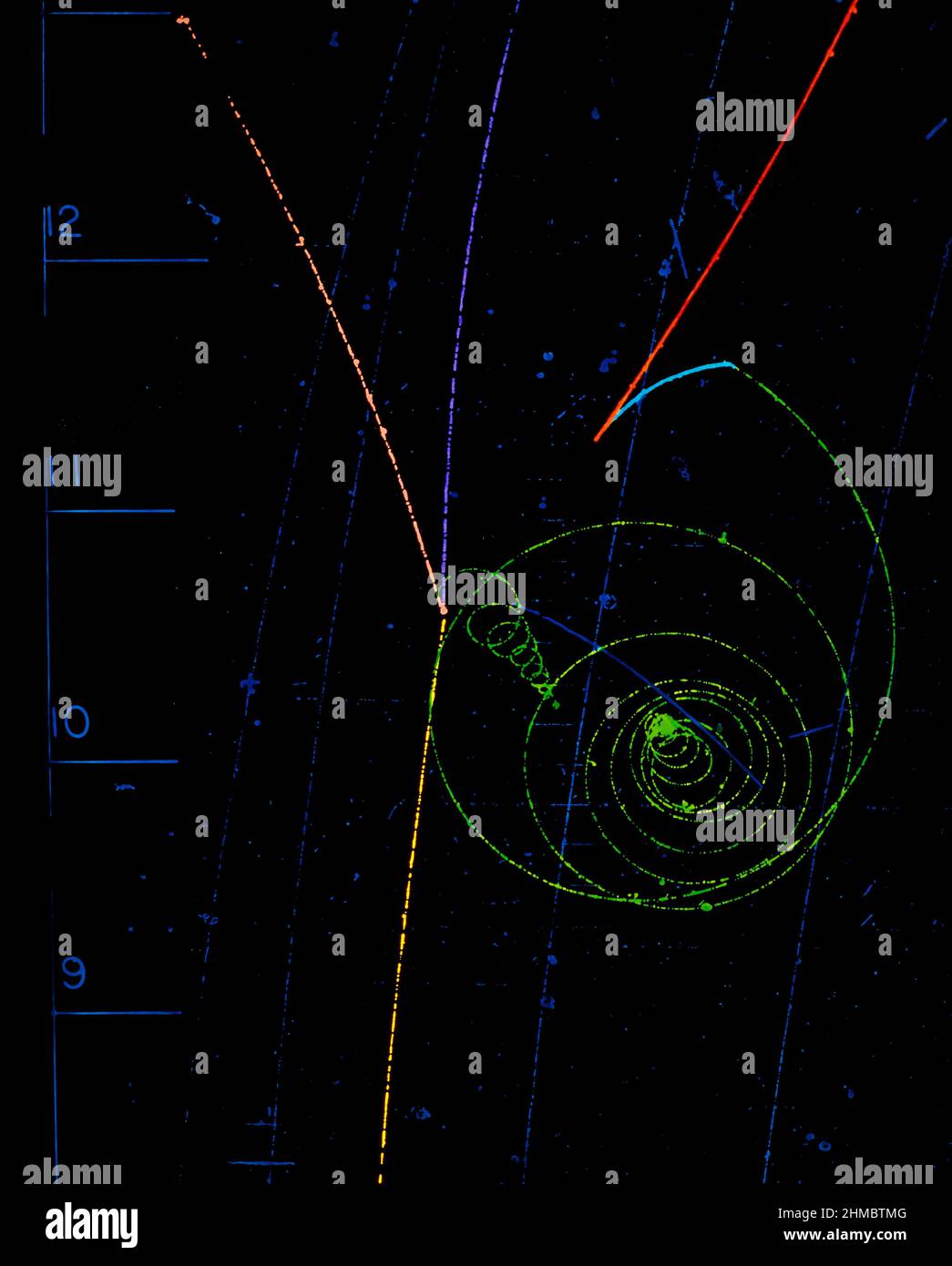 Production & decay of a lambda particle Stock Photo Alamy