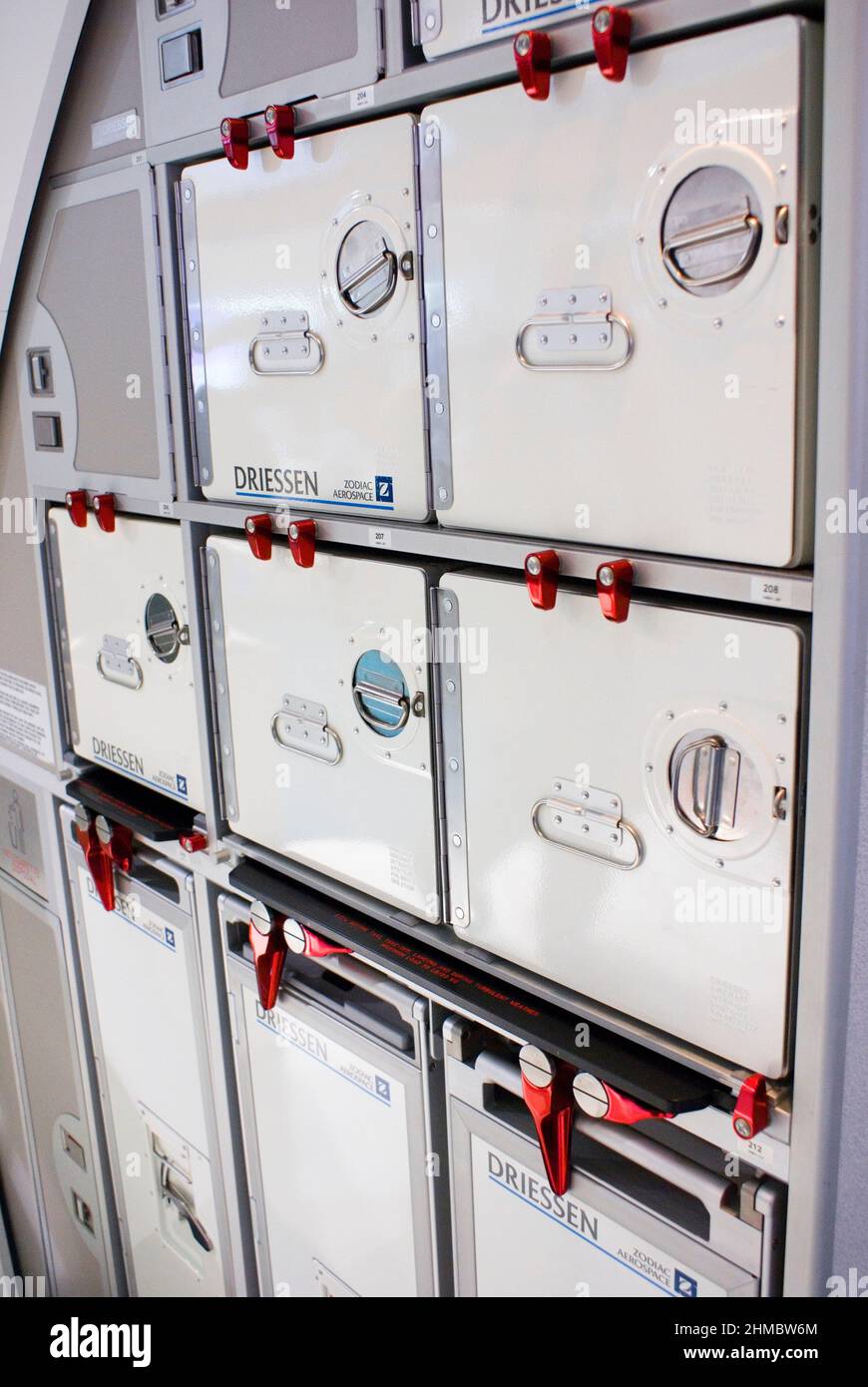 Passenger aircraft galley Stock Photo Alamy