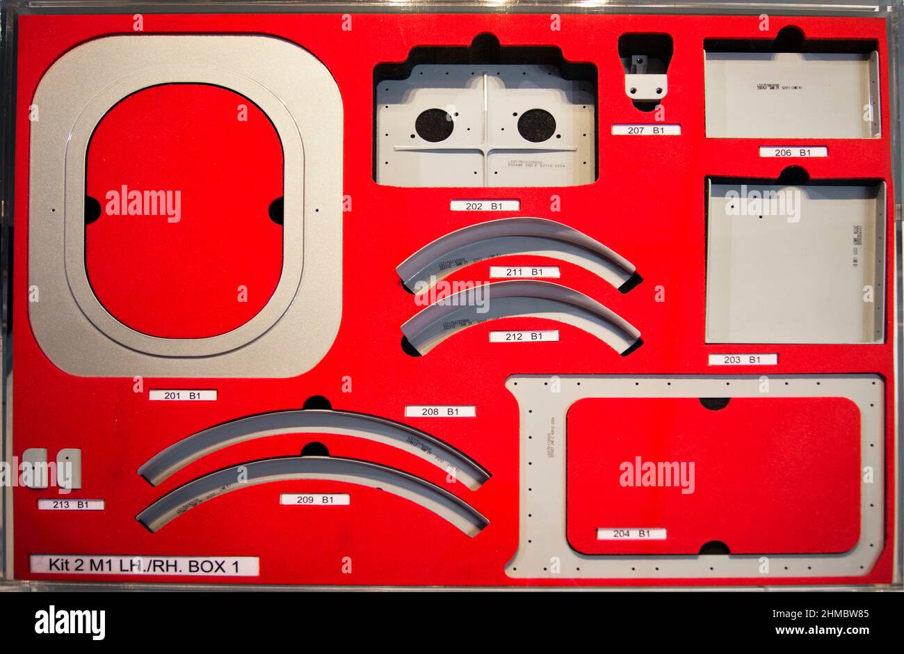 Aircraft interior components Stock Photo Alamy