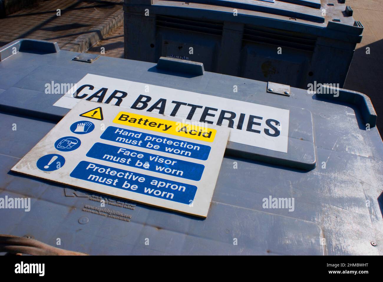 Car battery recycling Stock Photo Alamy