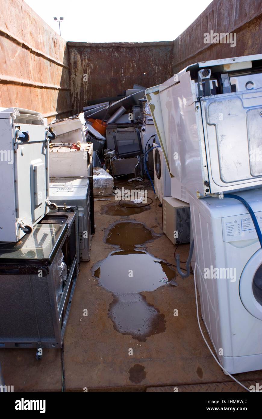 Domestic white goods recycling Stock Photo Alamy