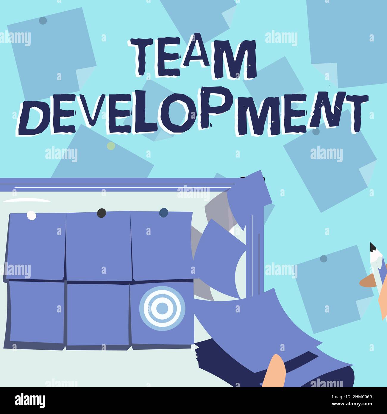 Text showing inspiration Team Development. Word for learn why and how ...
