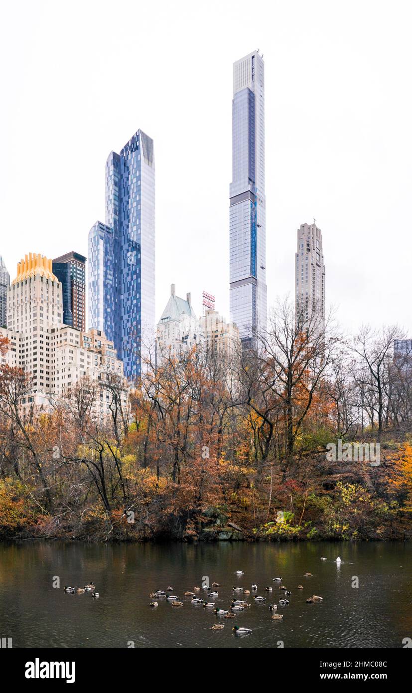 Billionaire's Row in Midtown Manhattan New York tallest residential buildings, known as pencil