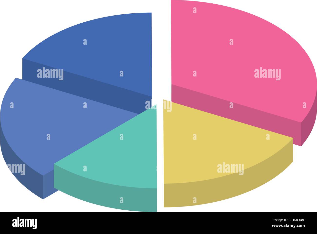 isometric statistics pie infographic icon Stock Vector Image & Art - Alamy