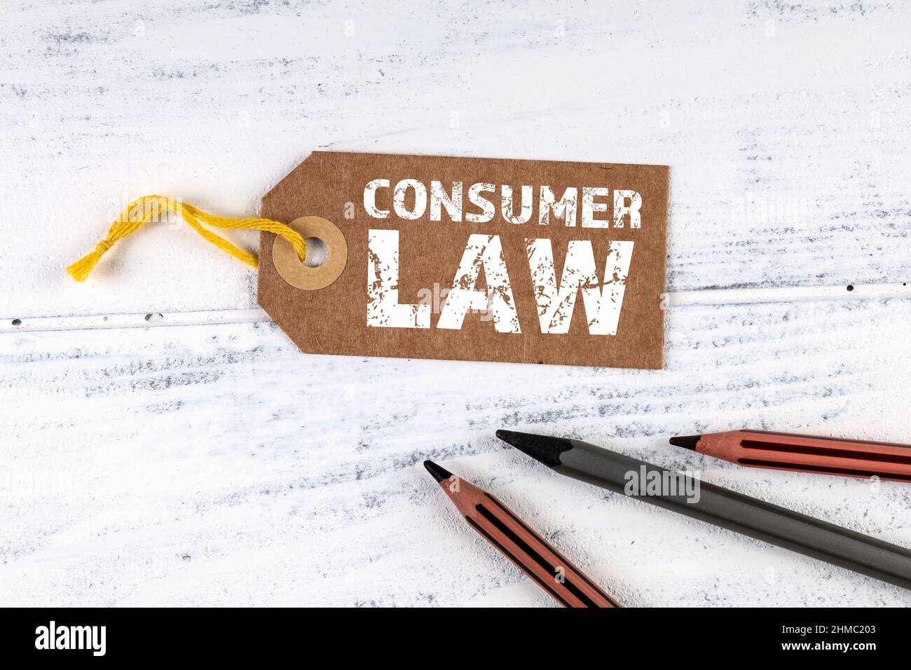 Consumer Law. Rules, regulations and policies concept. Cardboard price
