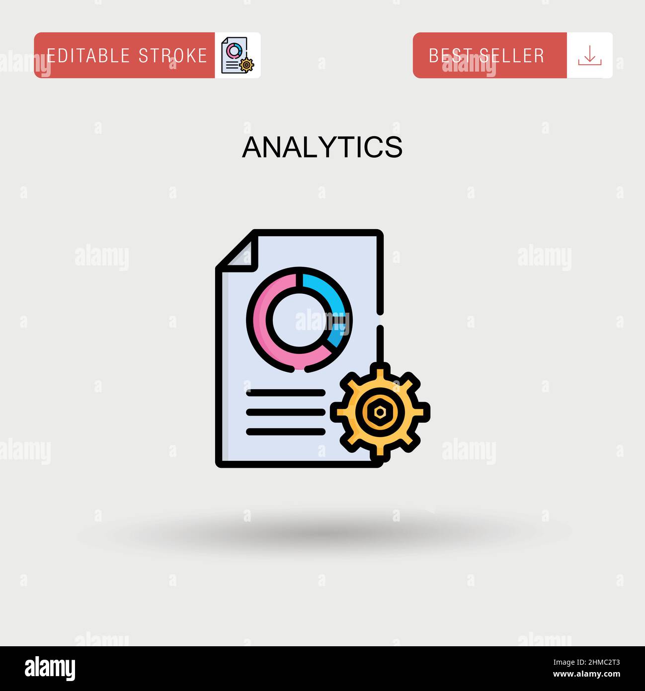 Analytics Simple vector icon Stock Vector Image & Art - Alamy