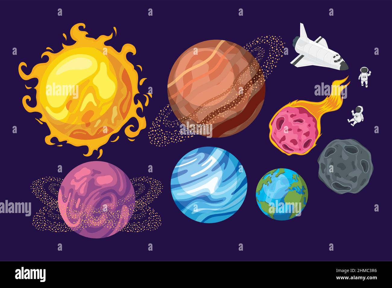 ten space universe set icons Stock Vector Image & Art - Alamy