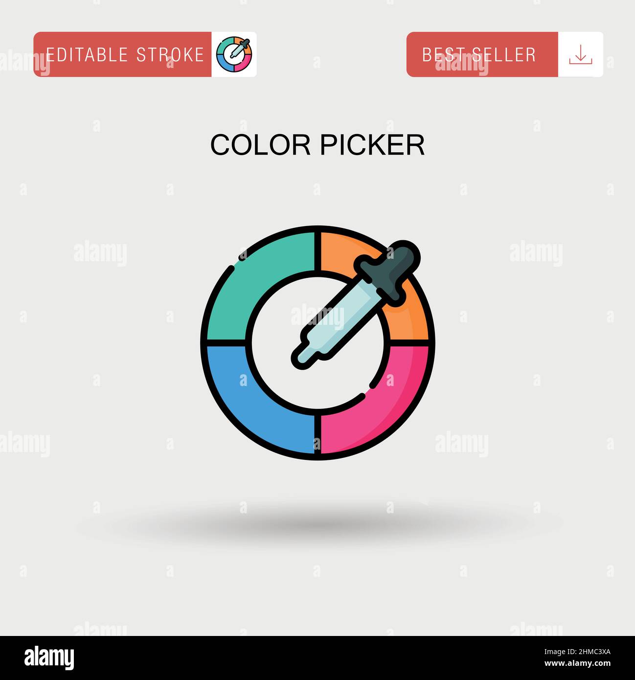 Color picker Simple vector icon Stock Vector Image & Art - Alamy