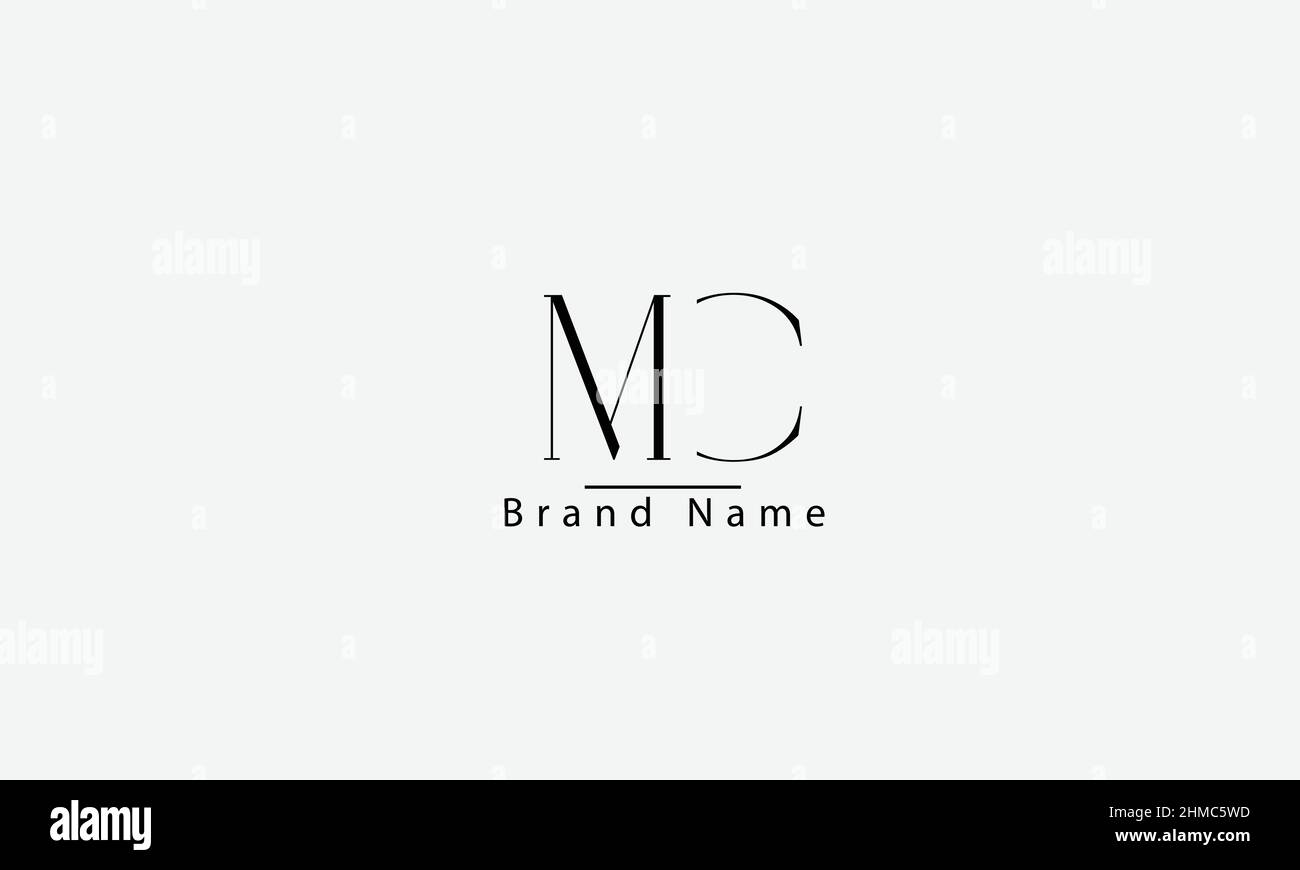 MC CM M C abstract vector logo monogram template Stock Vector Image ...
