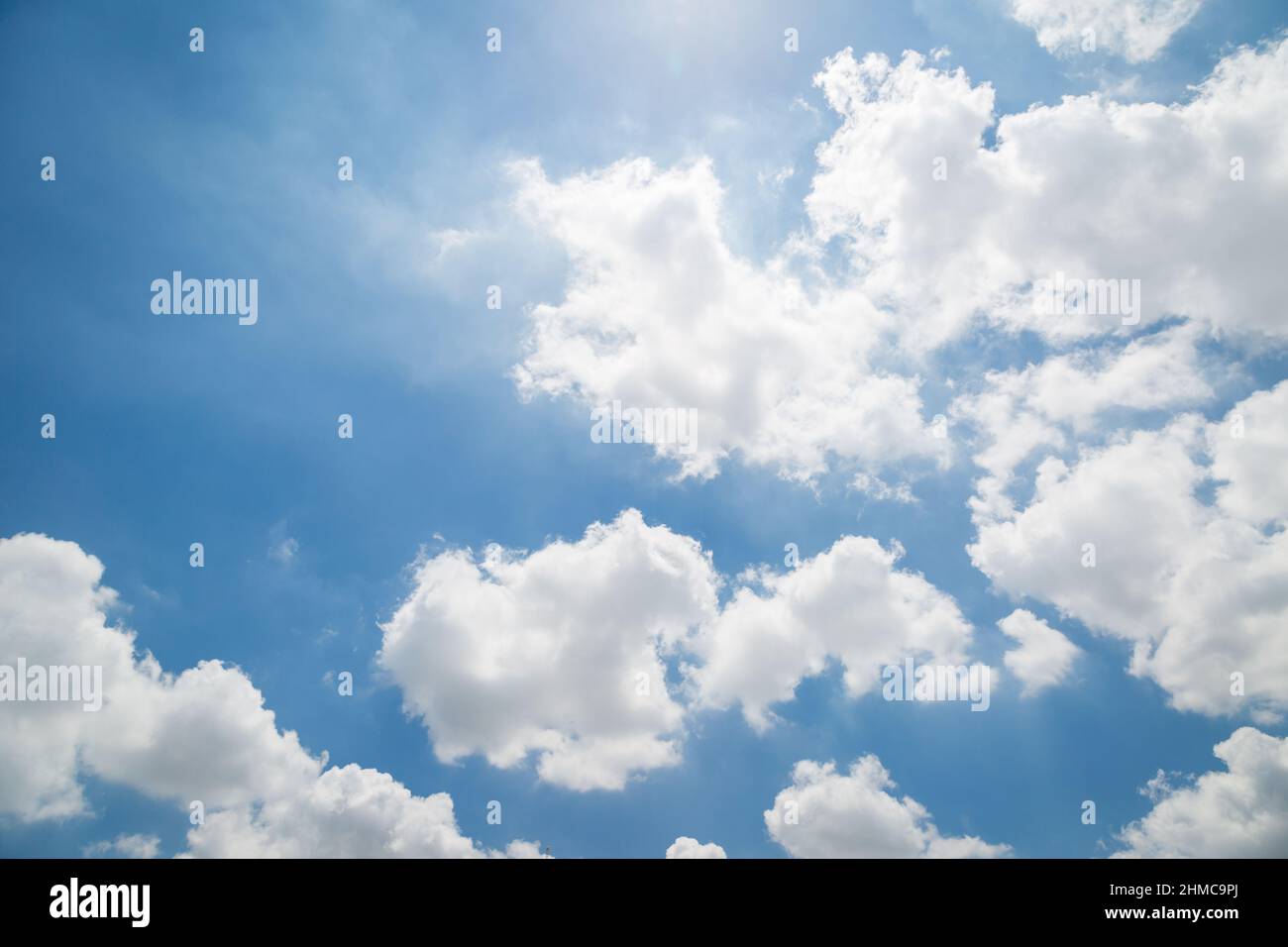 Blue sky and clouds background Stock Photo - Alamy