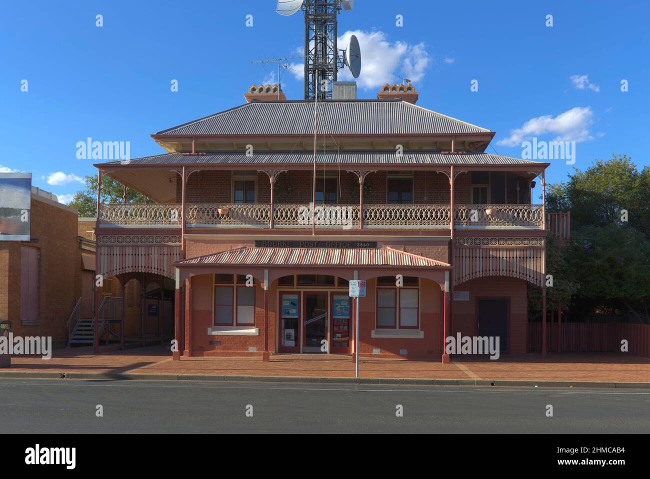 Historic Post Office building at the  inland port town of Bourke New South Wales Australia Stock Photo
