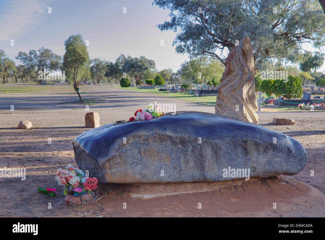 Fred Hollows grave site at Bourke New South Wales Australia Stock Photo