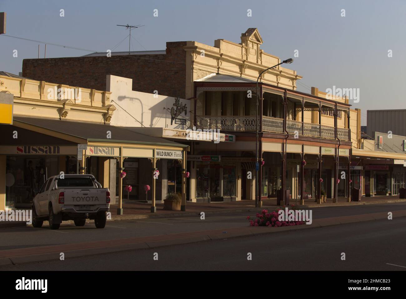 Historic shopfronts Broken Hill New South Wales Australia Stock Photo