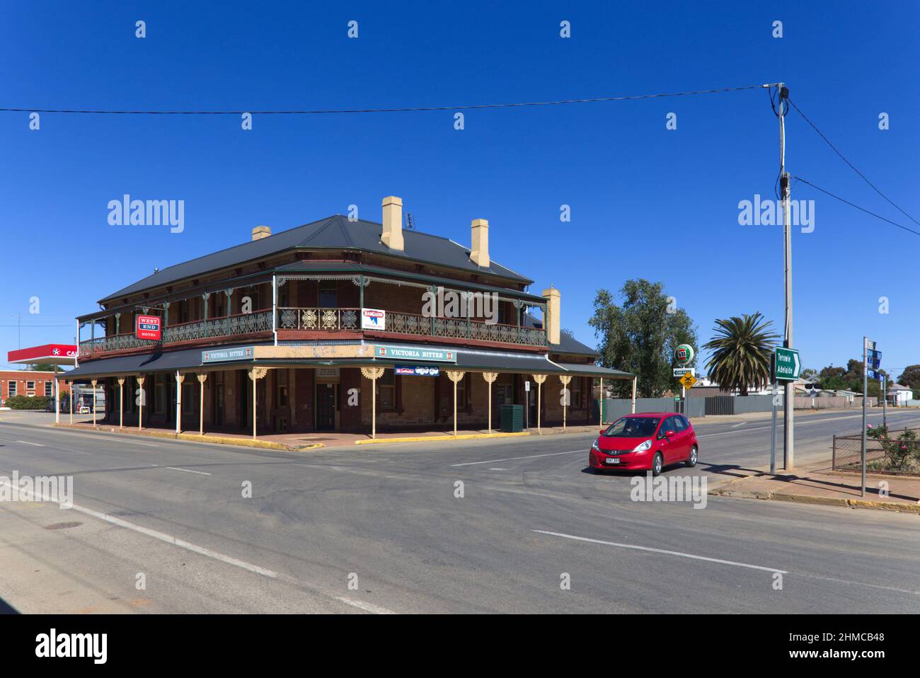 Historic former hotel in Peterborough South Australia Stock Photo