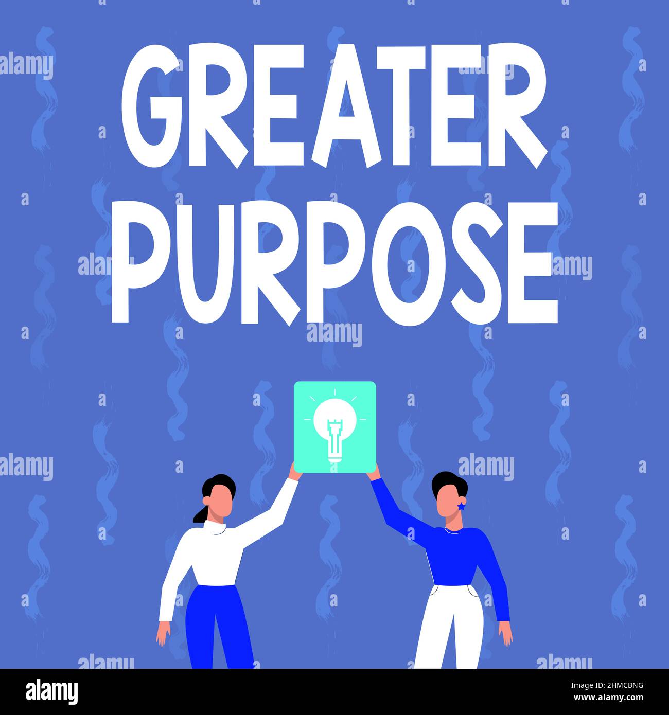 Hand writing sign Greater Purpose. Business concept Extend in average ...