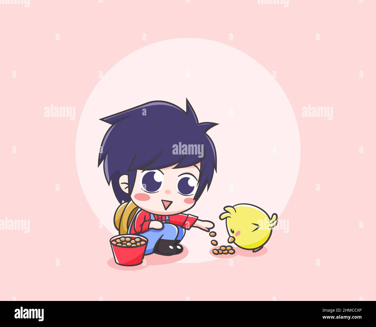 Cute farmer boy cartoon character Stock Vector Image & Art - Alamy
