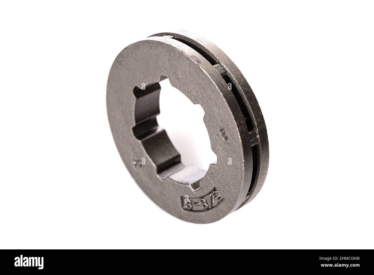 chainsaw clutch on white background Stock Photo Alamy