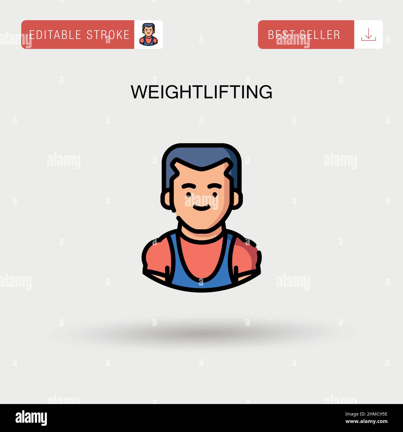 Weightlifting vector hi-res stock photography and images - Alamy