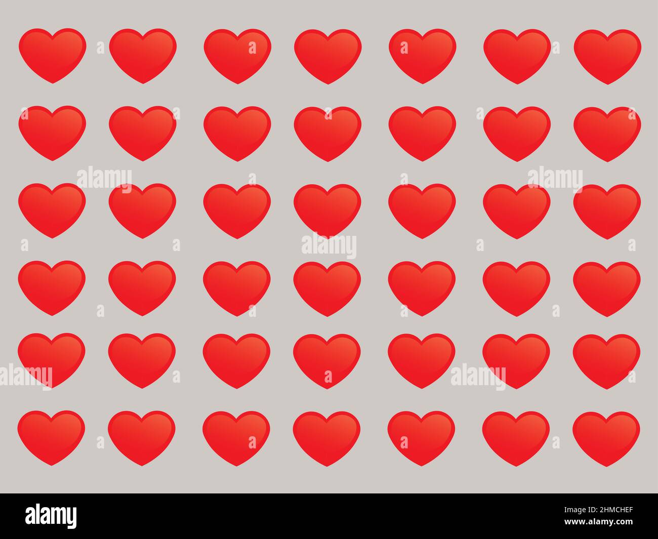 red heart love pattern background Stock Vector
