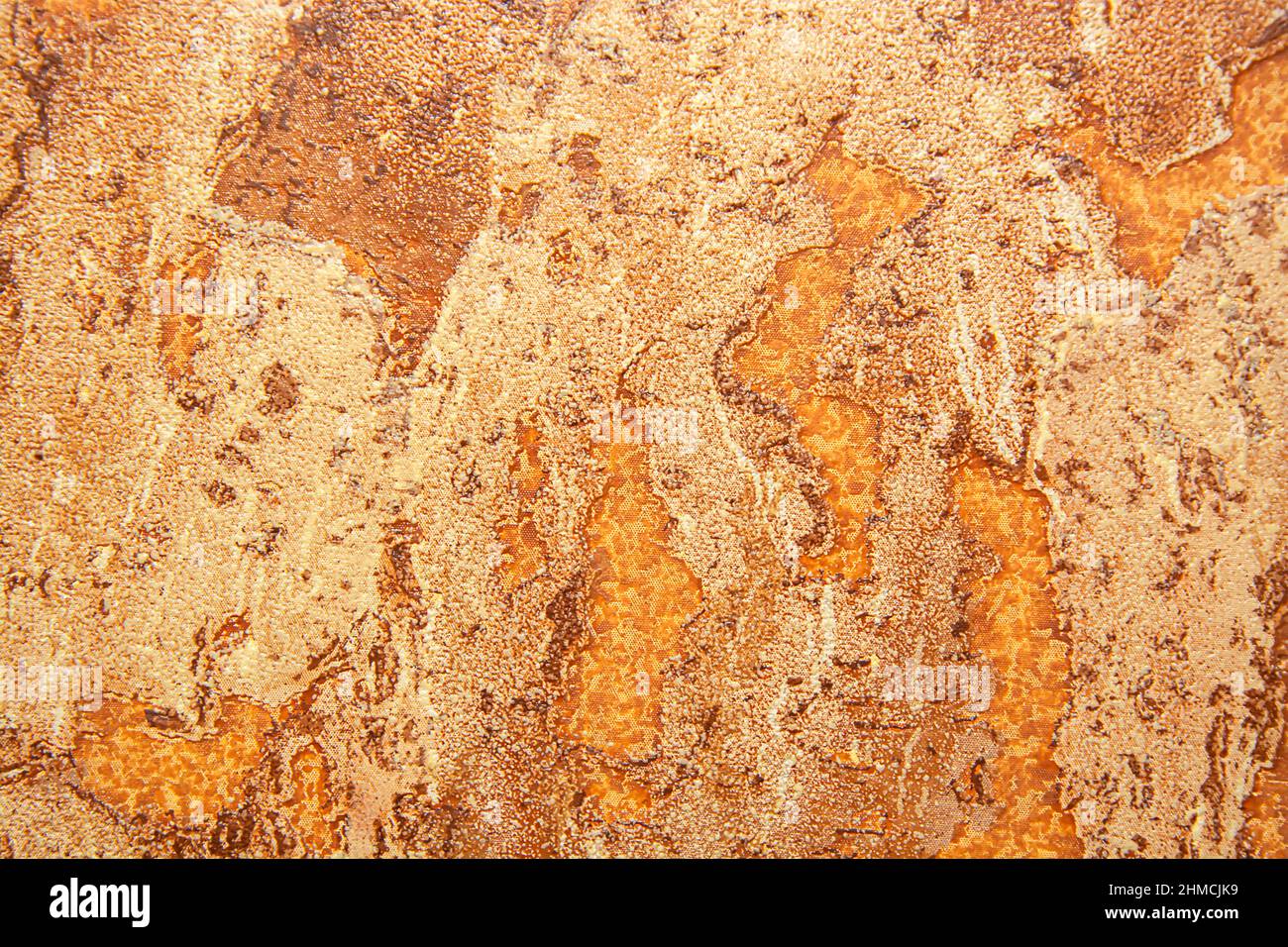 Abstract background texture of cork material in beige shades. Stock Photo