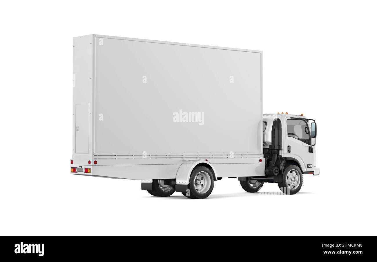 Mobile Billboard Mockup 3D Rendering Stock Photo - Alamy
