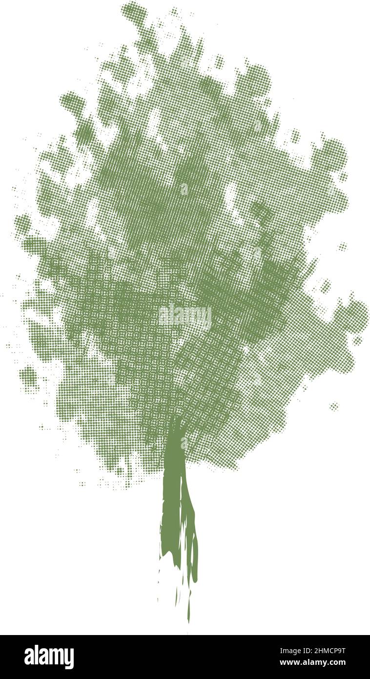 Watercolor tree. Gardening Illustration. Inspiring and dreamy. Tree