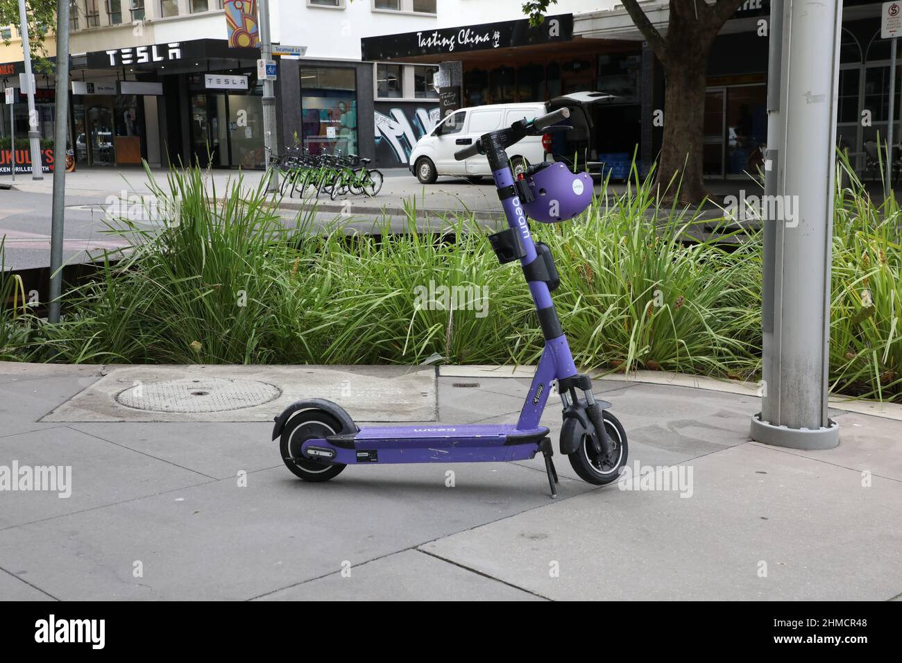 Beam escooter in Canberra, Australia Stock Photo Alamy