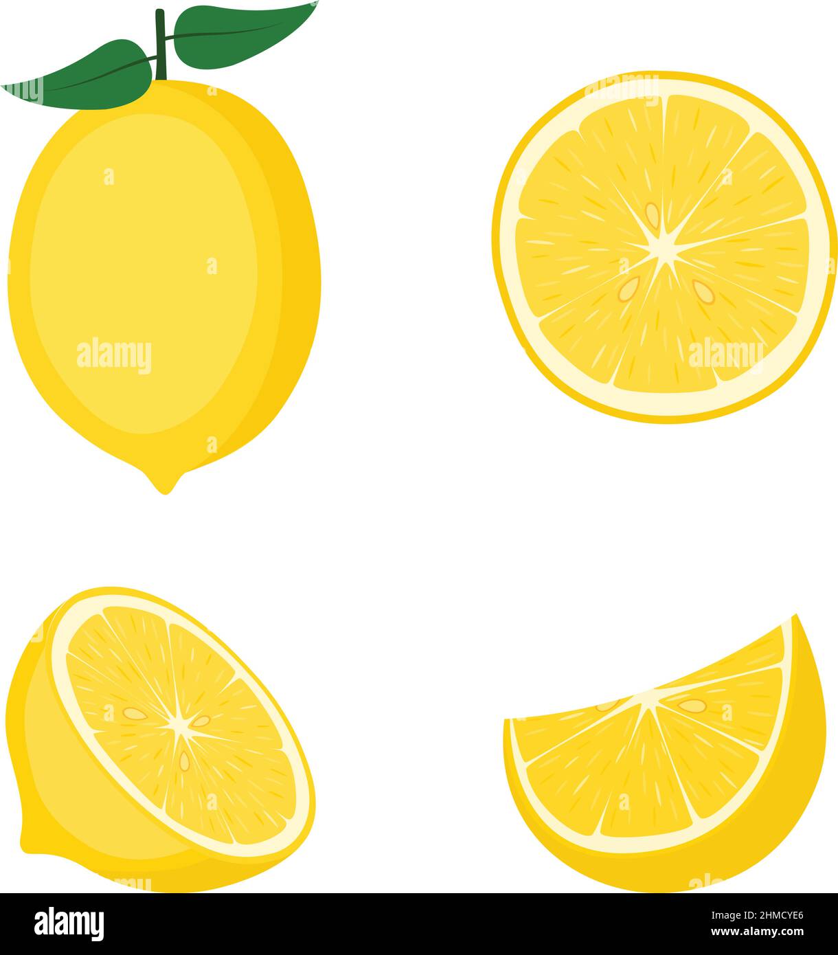 Whole lemon vector hi-res stock photography and images - Alamy