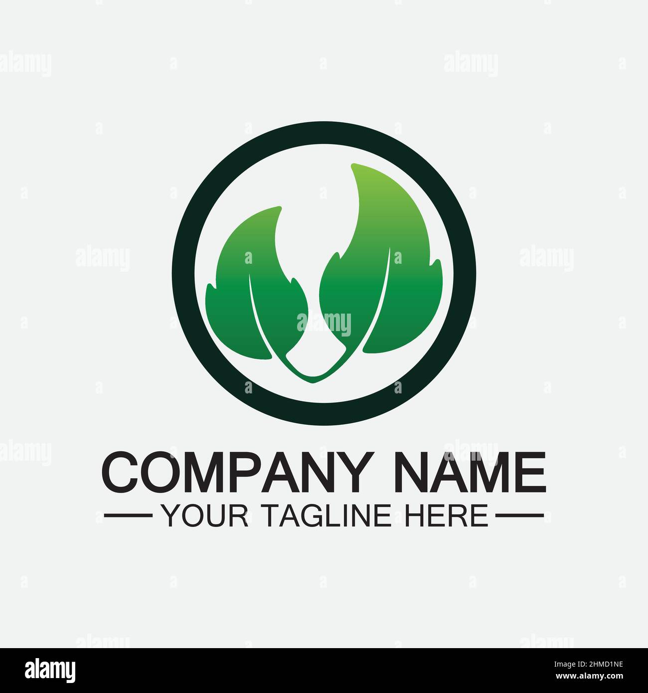 Leaf logo vector icon design template Stock Vector