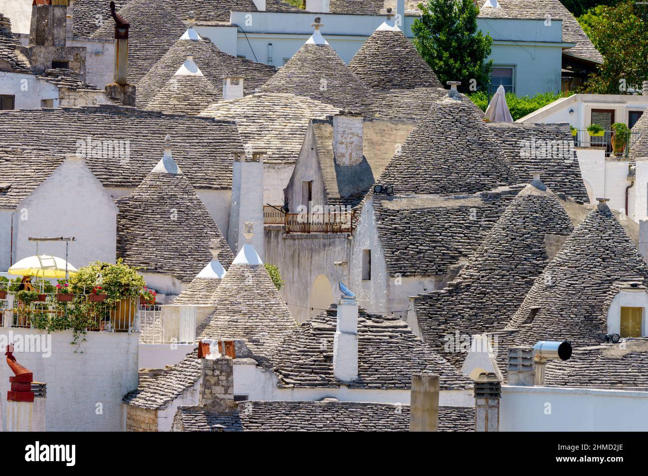 Alberobello, Bari province, Apulia, Italy exterior of the famous