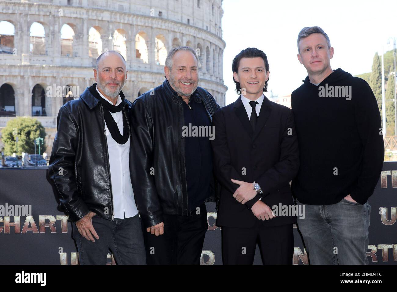 Rome, Italy. 09th Feb, 2022. Rome, Palazzo Manfredi, "Uncharted" film