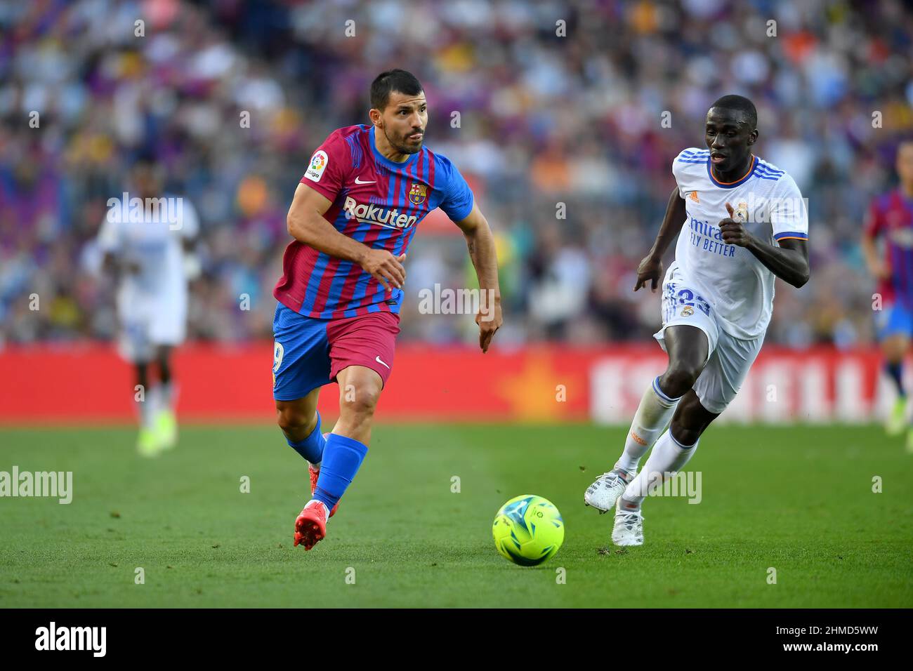 Sergio Kun Agüero (19) of FC Barcelona during the tenth day of La Liga ...