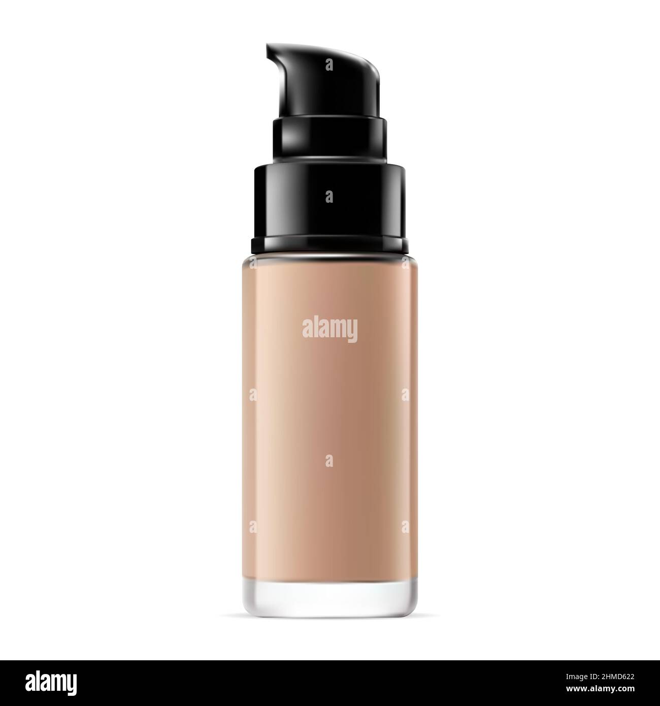 Cosmetic foundation cream bottle, luxury makeup product template. Glossy  airless bottle for liquid powder, realistic moisturizer dispenser tube.  Premi Stock Vector Image & Art - Alamy