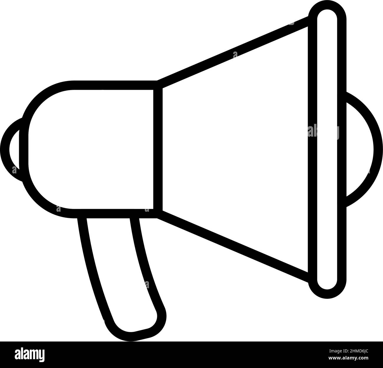 Promotion Megaphone Icon. Bold outline design with editable stroke ...