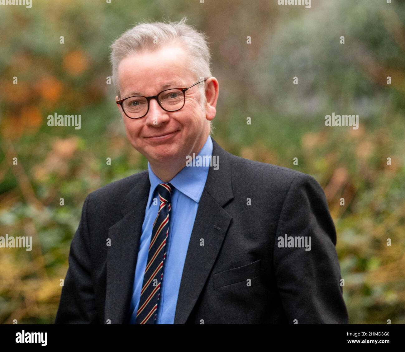 London, UK. 9th Feb, 2022. Downing Street London UK Michael Gove, Secretary of State for Housing Communities and Local Government, Credit: Ian Davidson/Alamy Live News Stock Photo