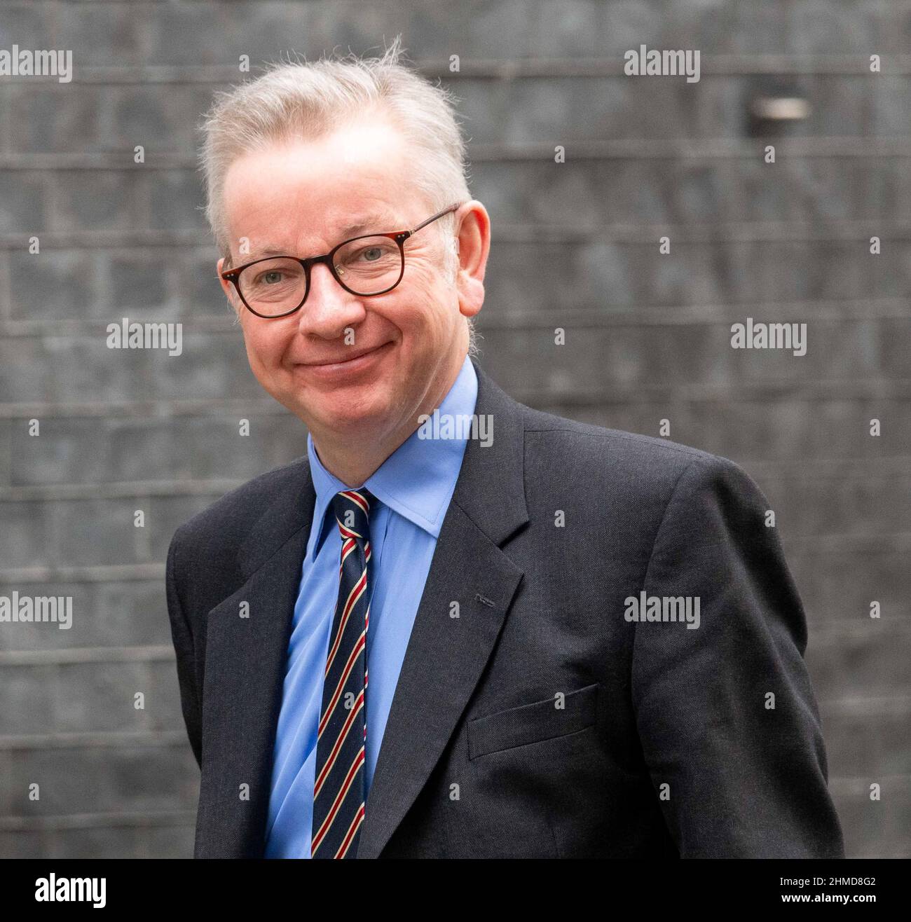 London, UK. 9th Feb, 2022. Downing Street London UK Michael Gove, Secretary of State for Housing Communities and Local Government, Credit: Ian Davidson/Alamy Live News Stock Photo