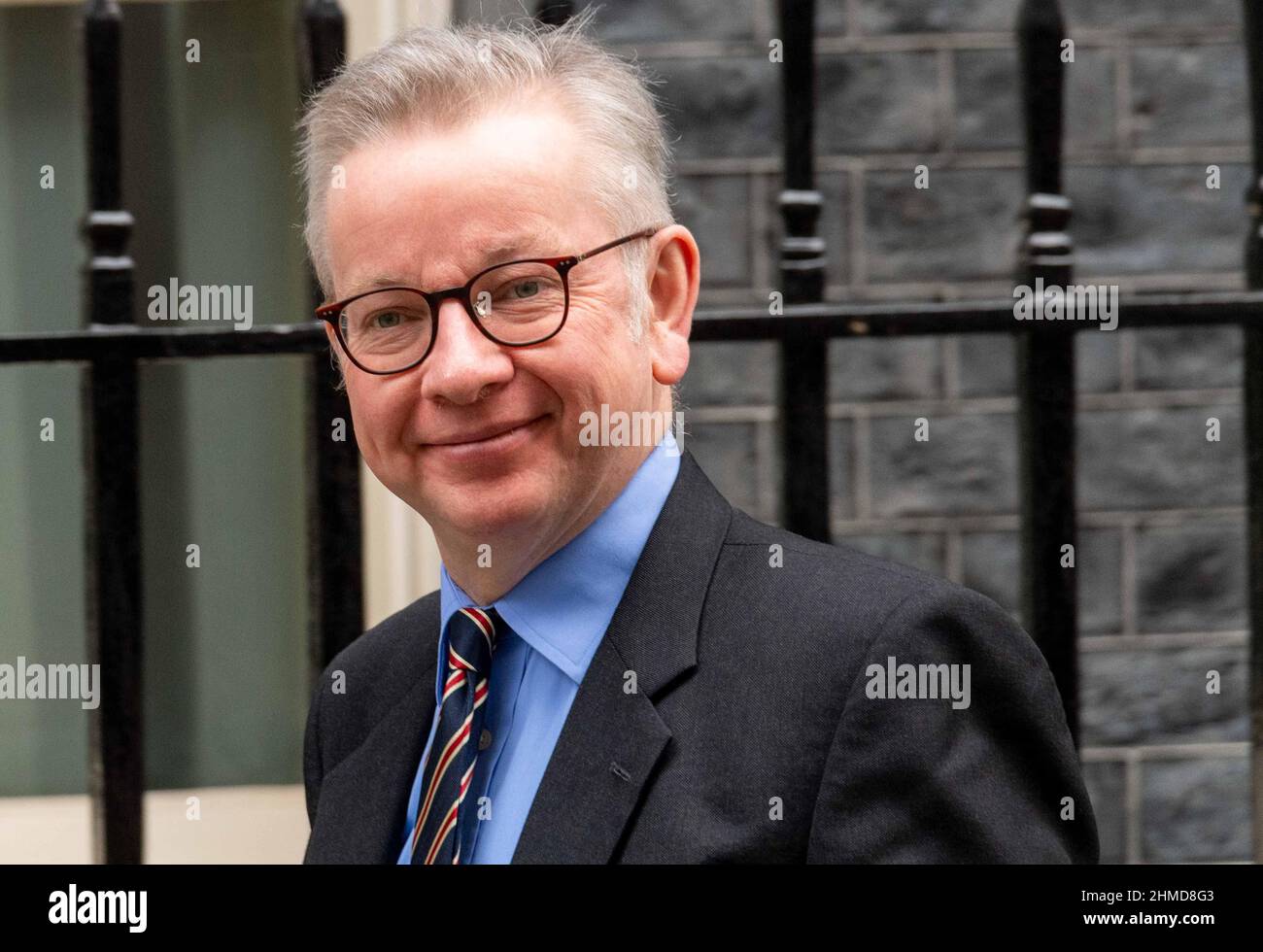 London, UK. 9th Feb, 2022. Downing Street London UK Michael Gove, Secretary of State for Housing Communities and Local Government, Credit: Ian Davidson/Alamy Live News Stock Photo