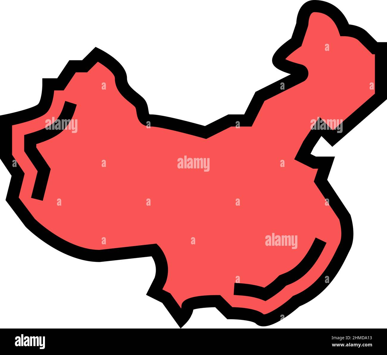 china country color icon vector illustration Stock Vector Image & Art ...