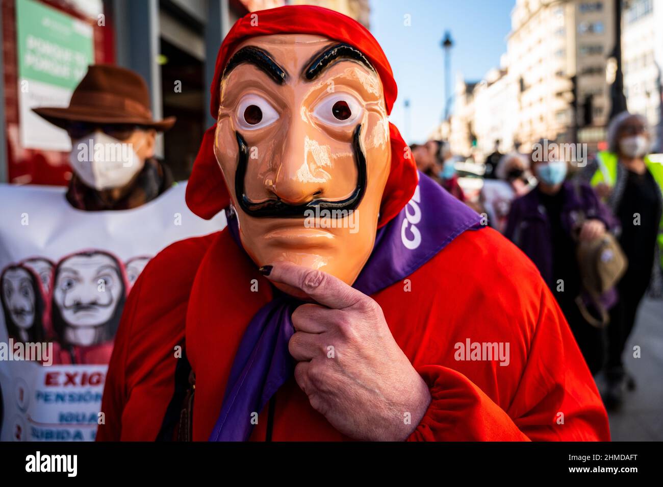 Money heist mask hi-res stock photography and images - Alamy