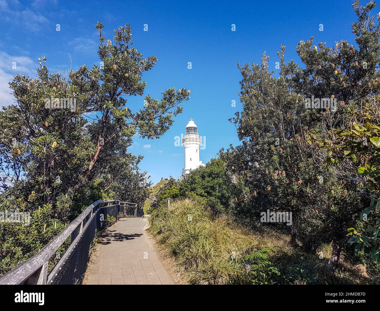 Byron Bay Lighthouse, the easternmost point in Australia Stock Photo