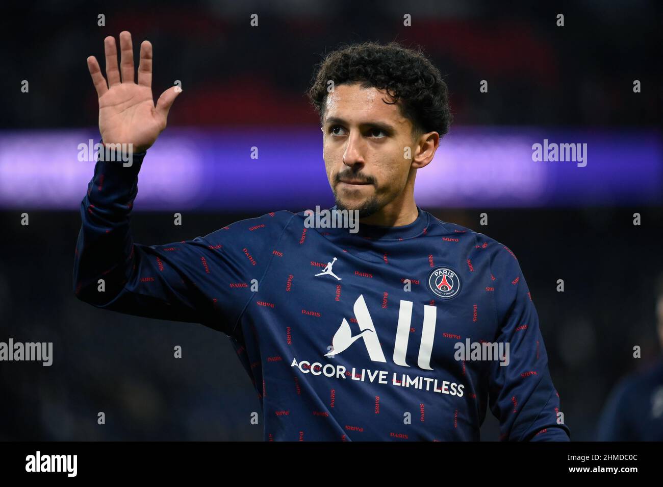 PSG - Monaco    Marquinhos  during the match between PSG and As Monaco at the Parc des Princes, on December 12, 2021. Stock Photo