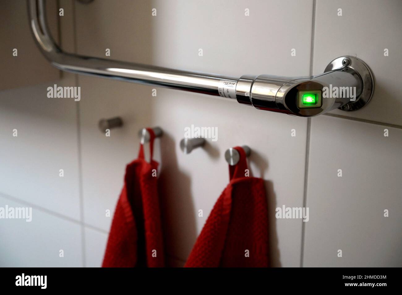 Electric towel rails, electric towel radiators Photo Janerik