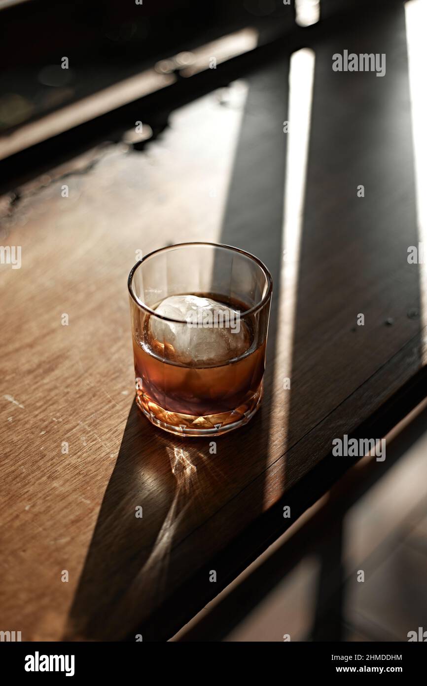 black drip coffee in glass cup Stock Photo Alamy