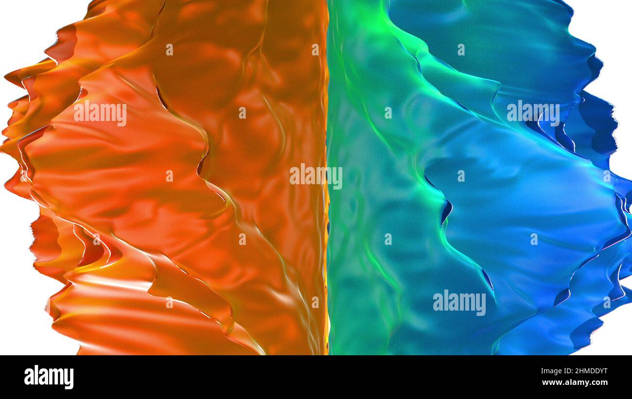 Geometric gradient waves in 3d render square textures with colorful ...