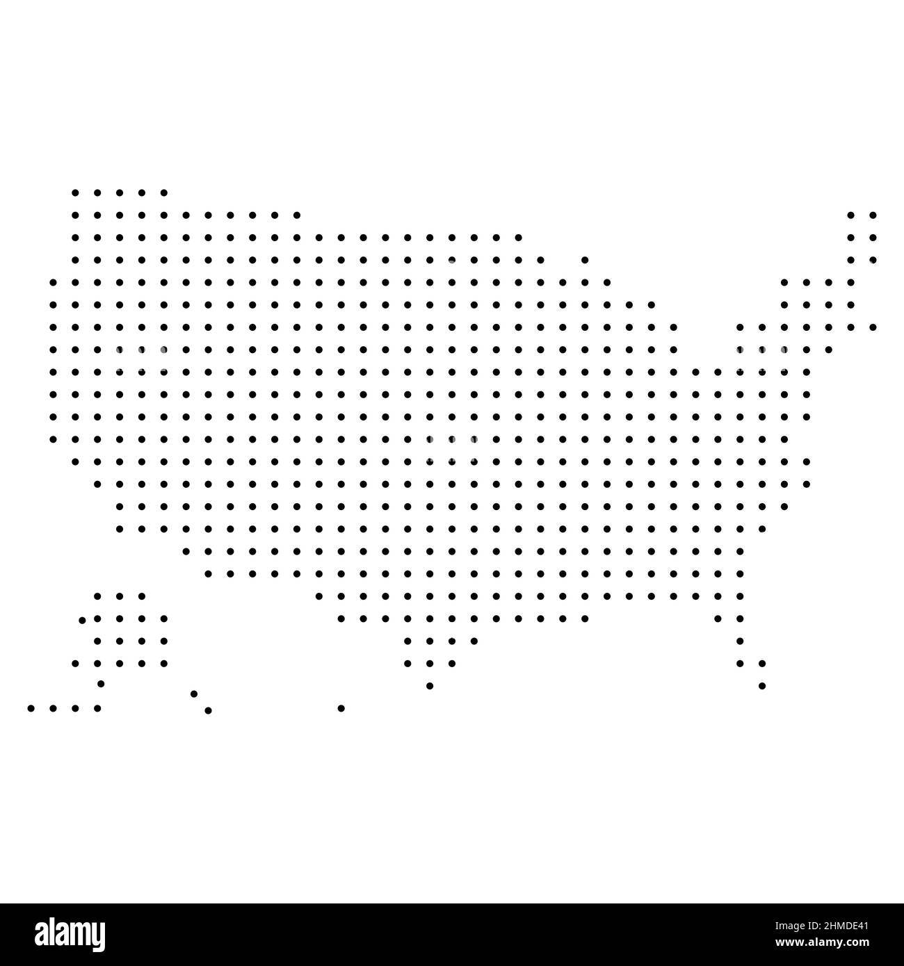 Poster map of the United States - Poster Map Of The United States Of America With The Names Of The States Black And White Printed Map Of The United States For T Shirts Posters Or Geo 2HMDE41 